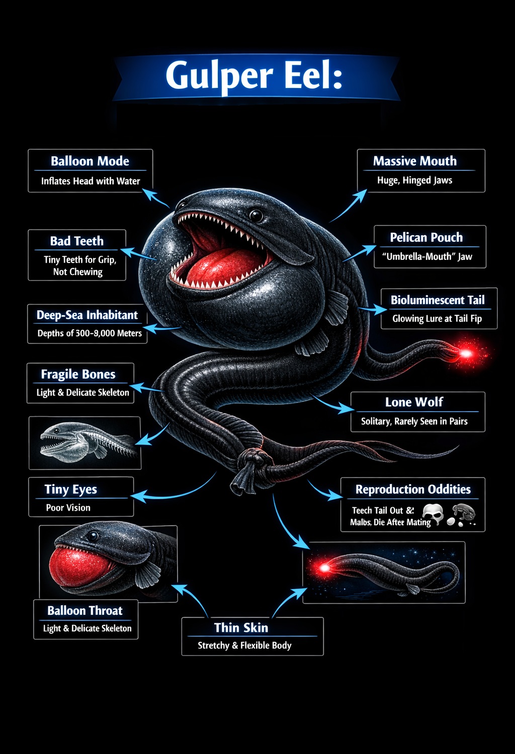 Gulper eel facts
