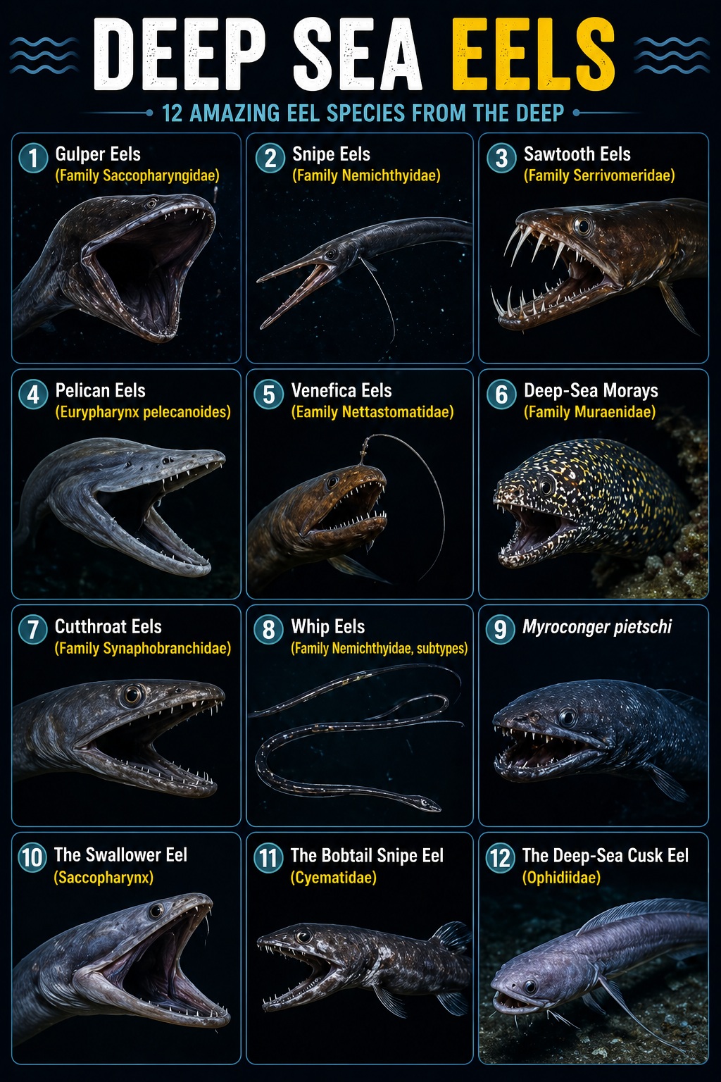Deep‑Sea Eel Types