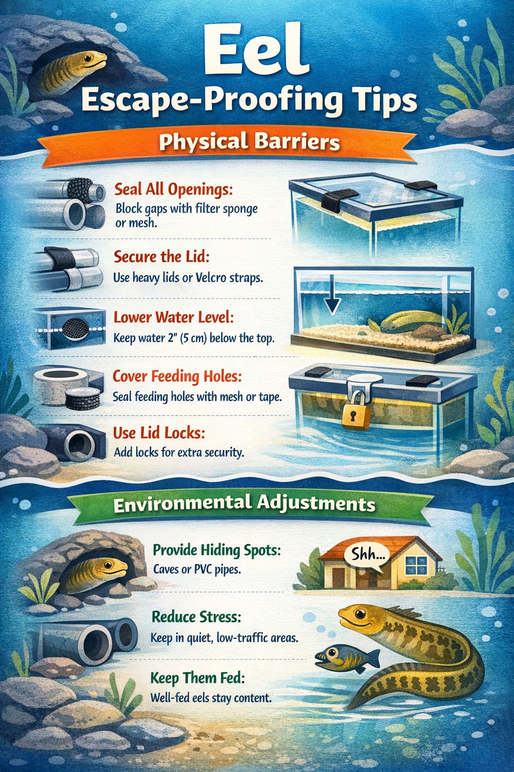 Do Eels Escape Tanks and Ways To Prevent Them