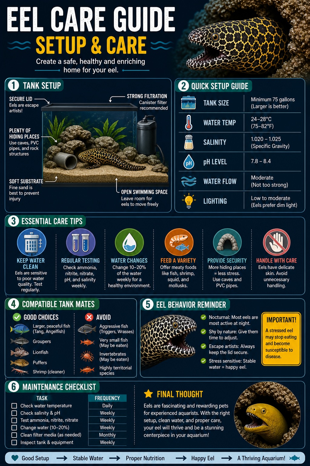 Eel Care Guide Setup