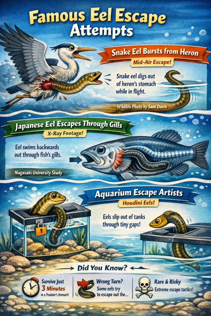 Famous Eel Escape Attempts Worldwide
