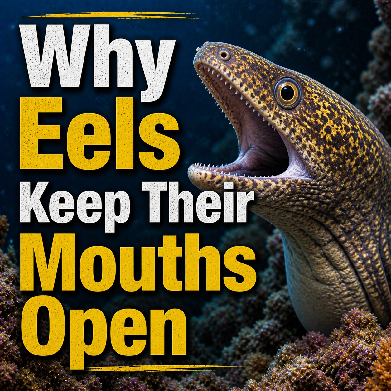 Why Eels Keep Their Mouths Open