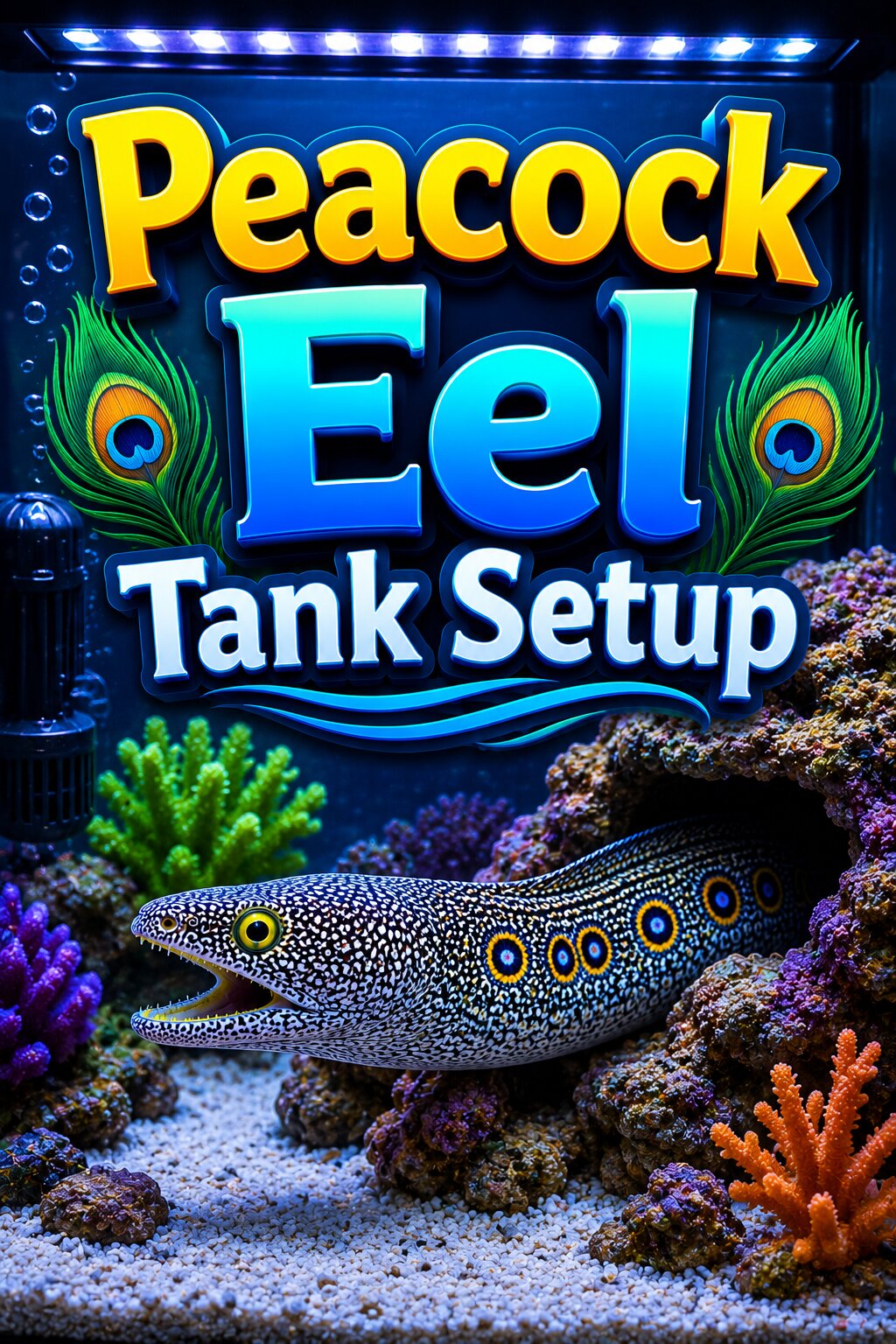 Peacock Eel Tank Setup